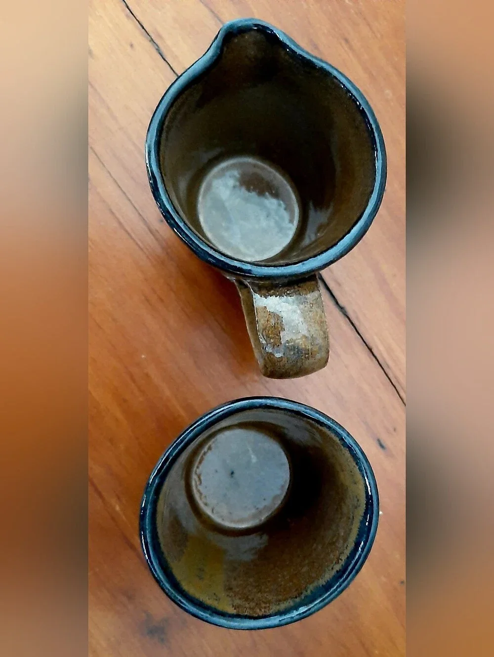 Sally Watson Pottery, Tipp City Ohio, Sugar & Creamer Set with Star NWOT